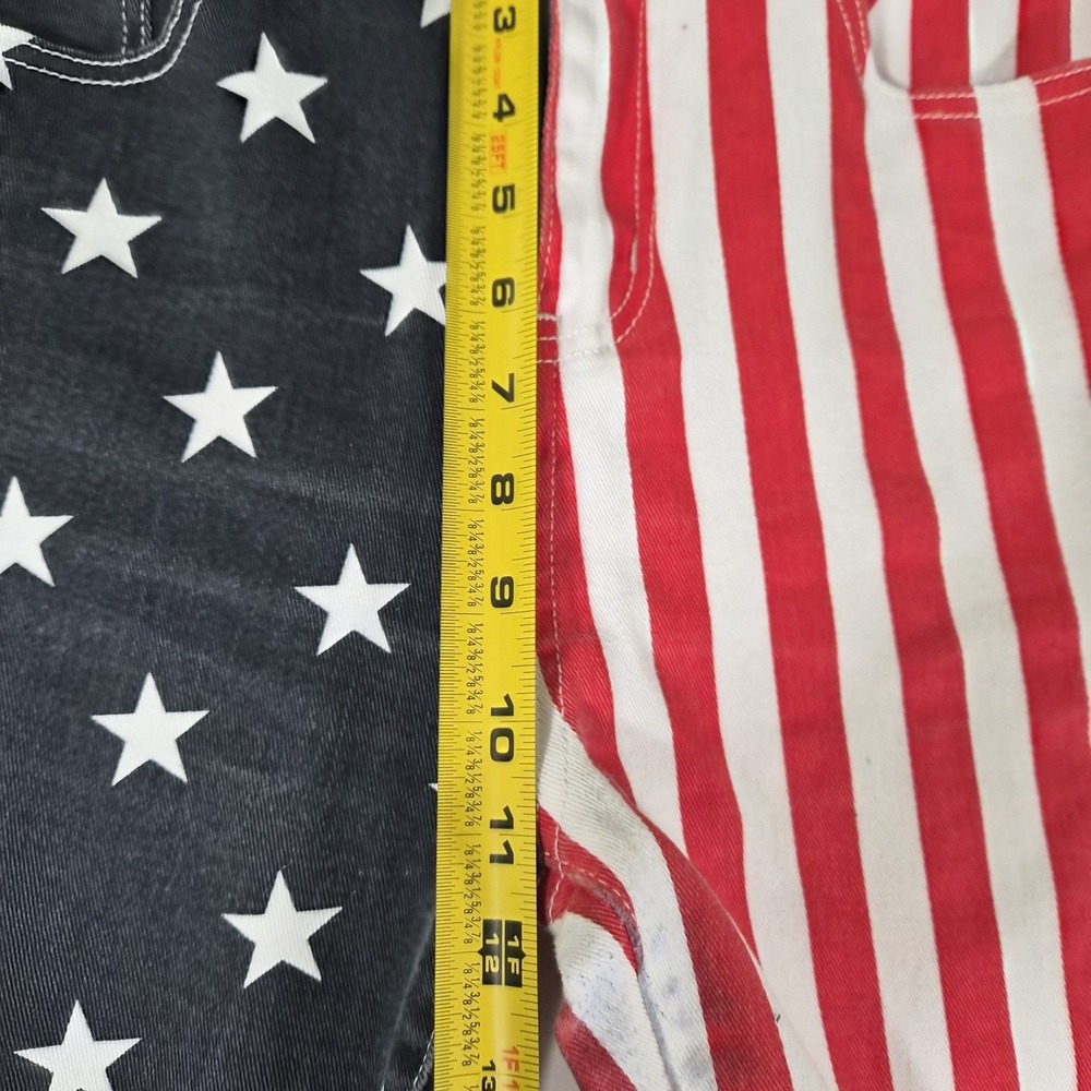 American Flag Jeans Womens US 6 Stars Stripes Red White Blue Patriotic‎ Bell... - Picture 5 of 14
